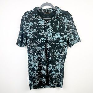 Travis Mathew Alley Oop Print Cotton Blend Golf Polo in Size Medium